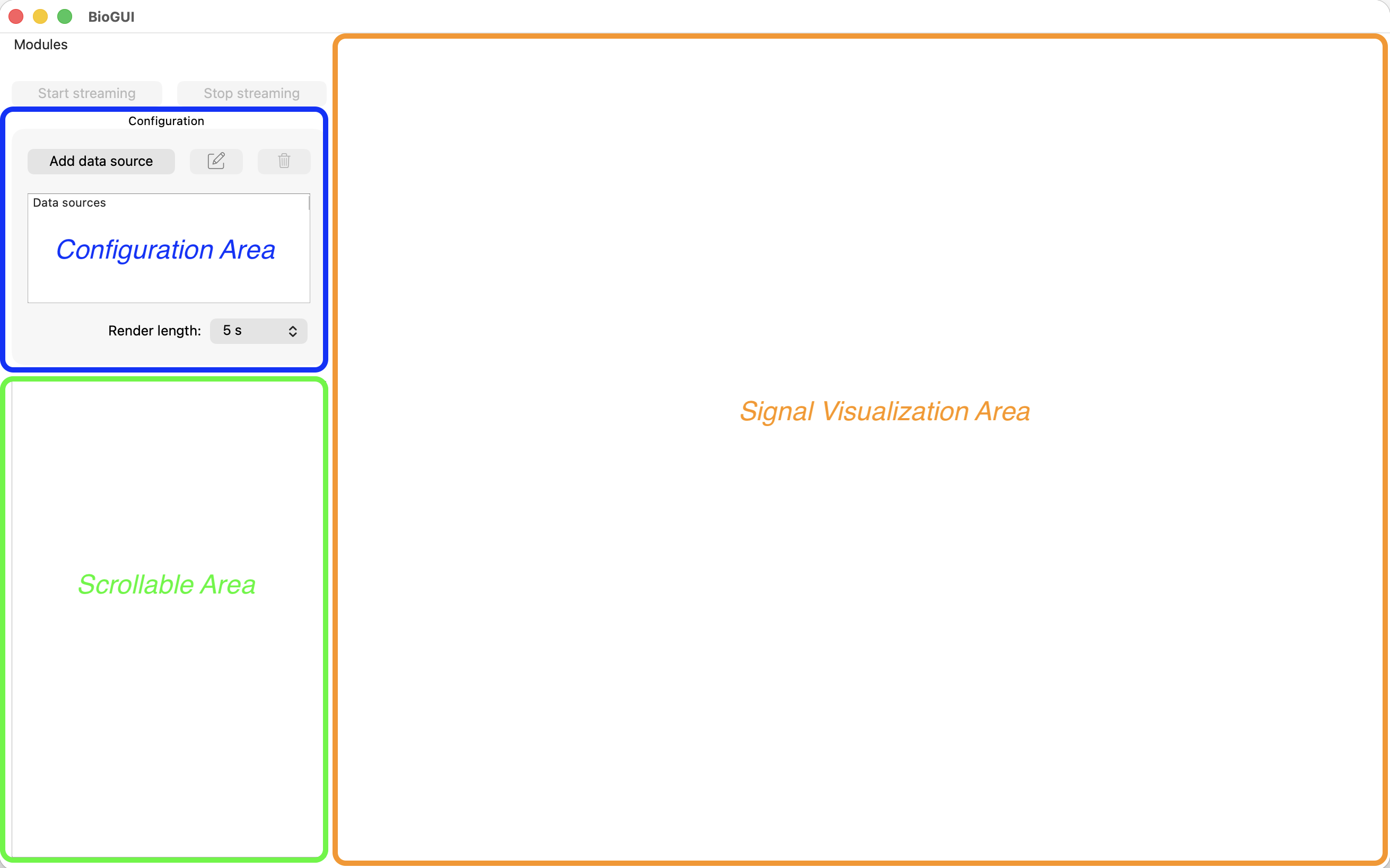 BioGUI Main Window